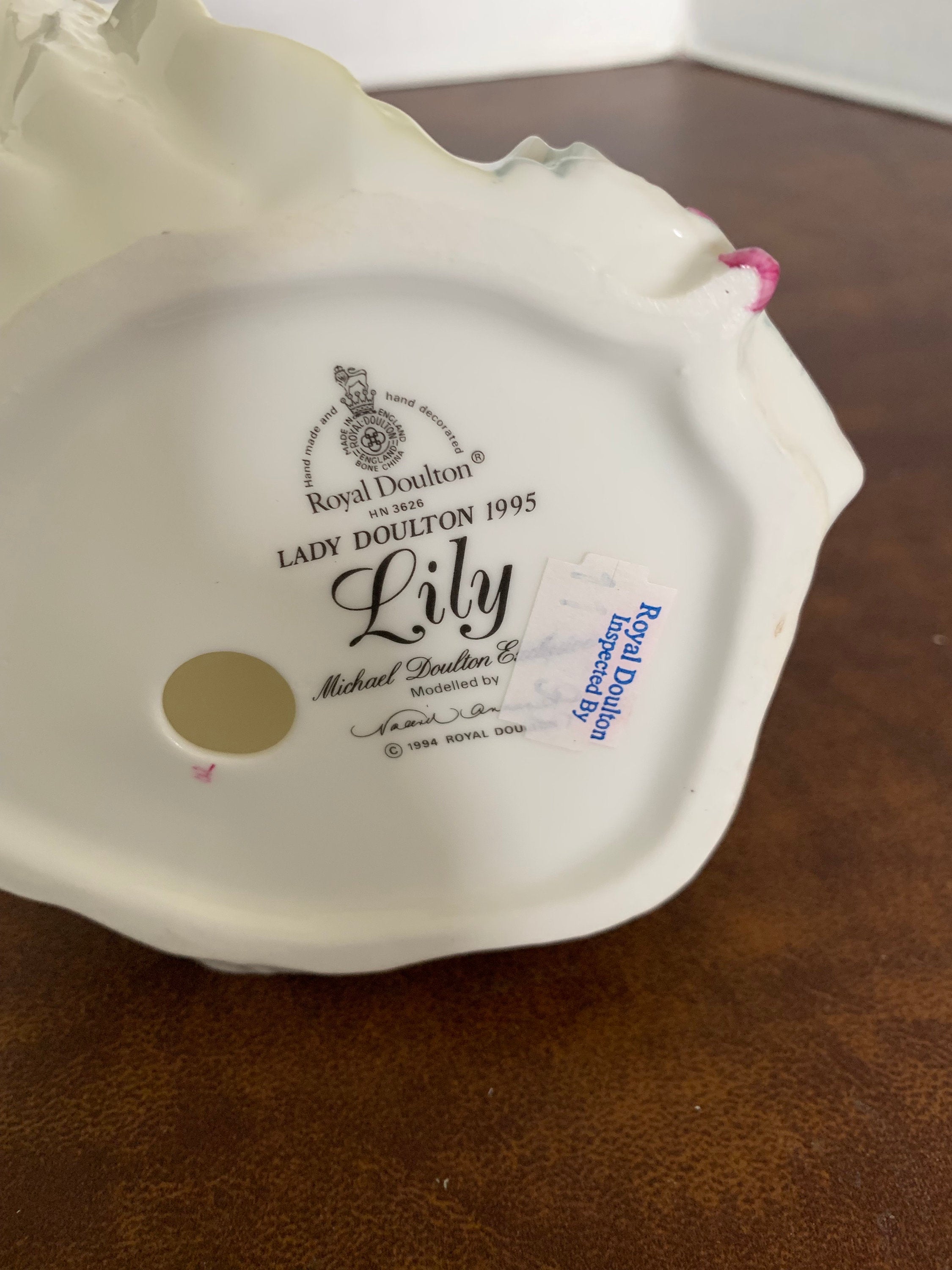Vintage 1995 Lady Doulton Royal Doulton "Lily" with her Dog Figurine New in Box