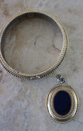 Vintage Karl Lagerfeld Chanel Bracelet with Blue Stone for Repair