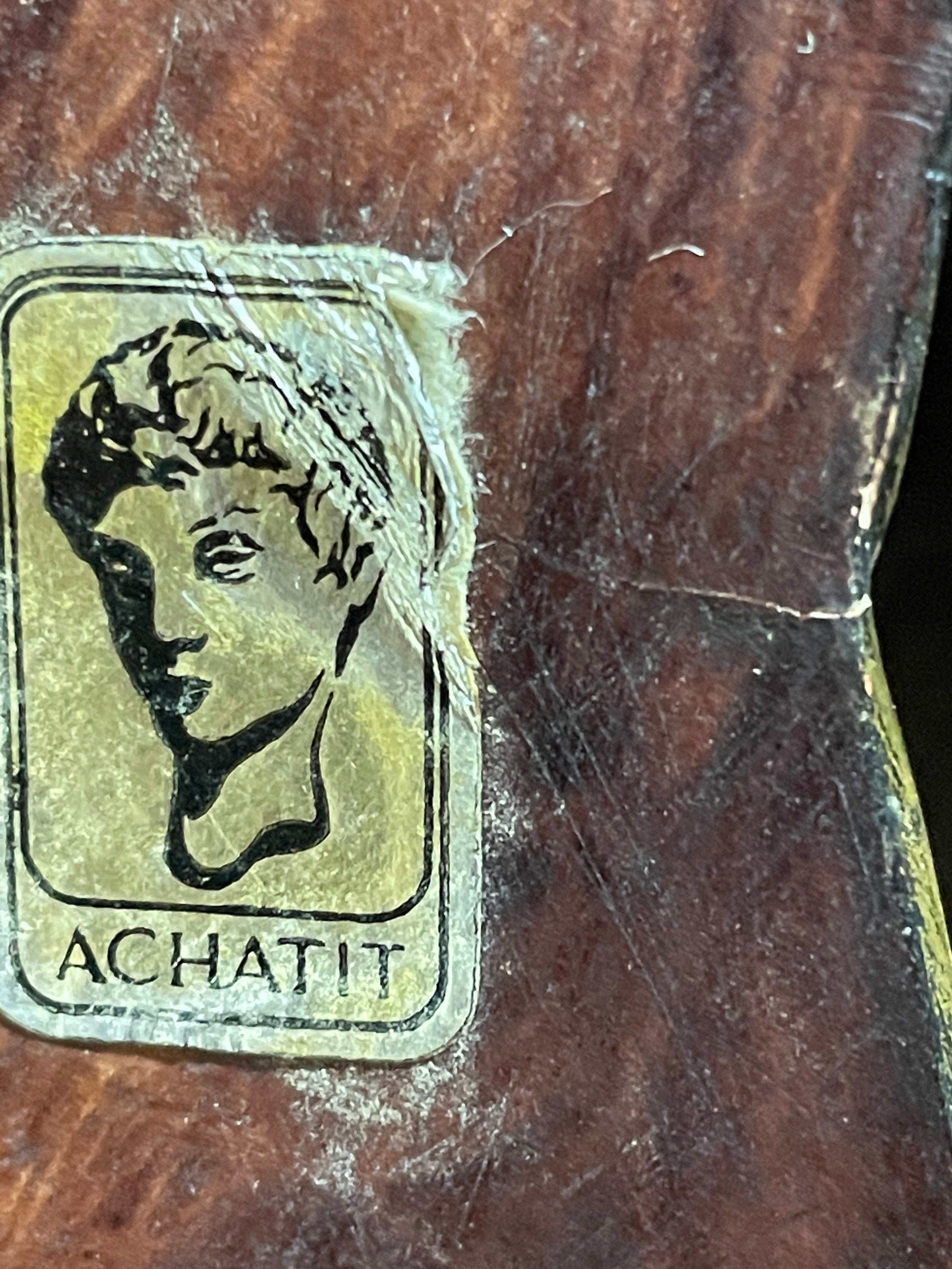 Unique Vintage Achatit Ladies Head Wall Sculpture with Original Tag