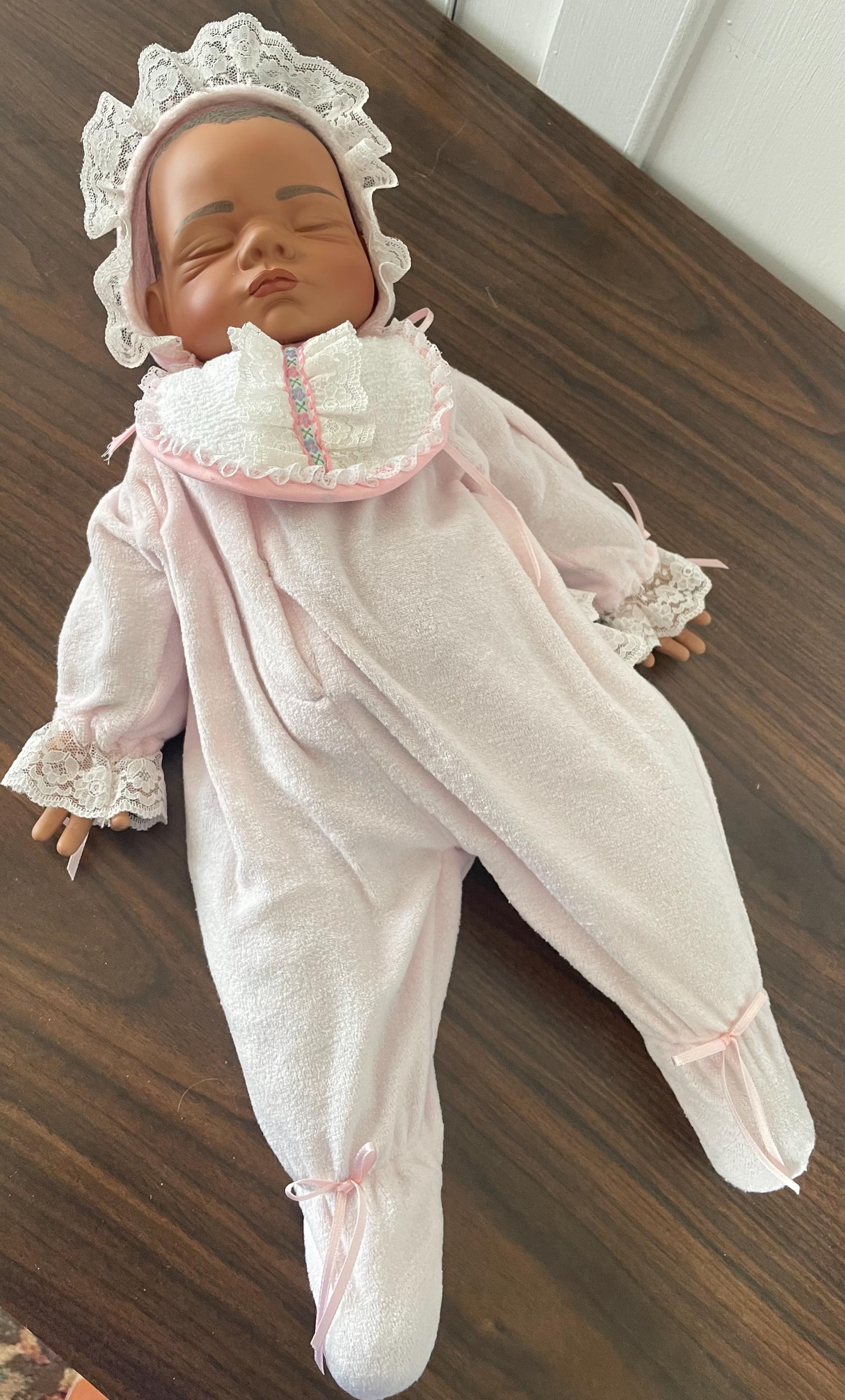 Vintage Ashton Drake Galleries Black Baby Doll Limited Edition Made By Joyce Wolf Hard to Find