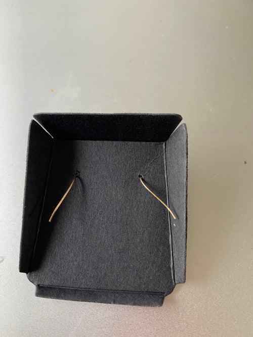 14k Gold Heart Dangle Earrings