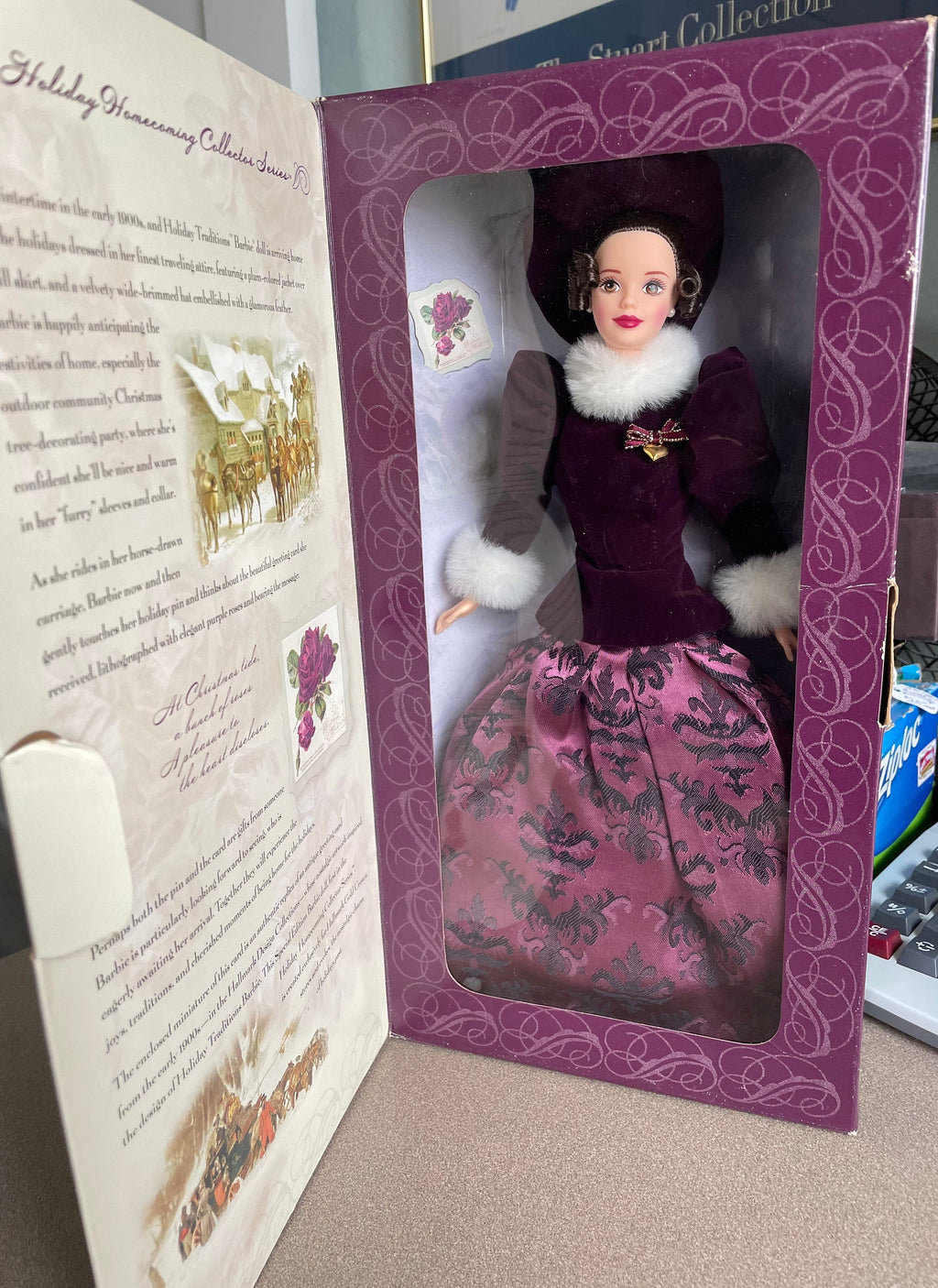 Vintage 1996 Hallmark Special Edition Holiday Traditions Barbie Doll Holiday Homecoming Collectible Series