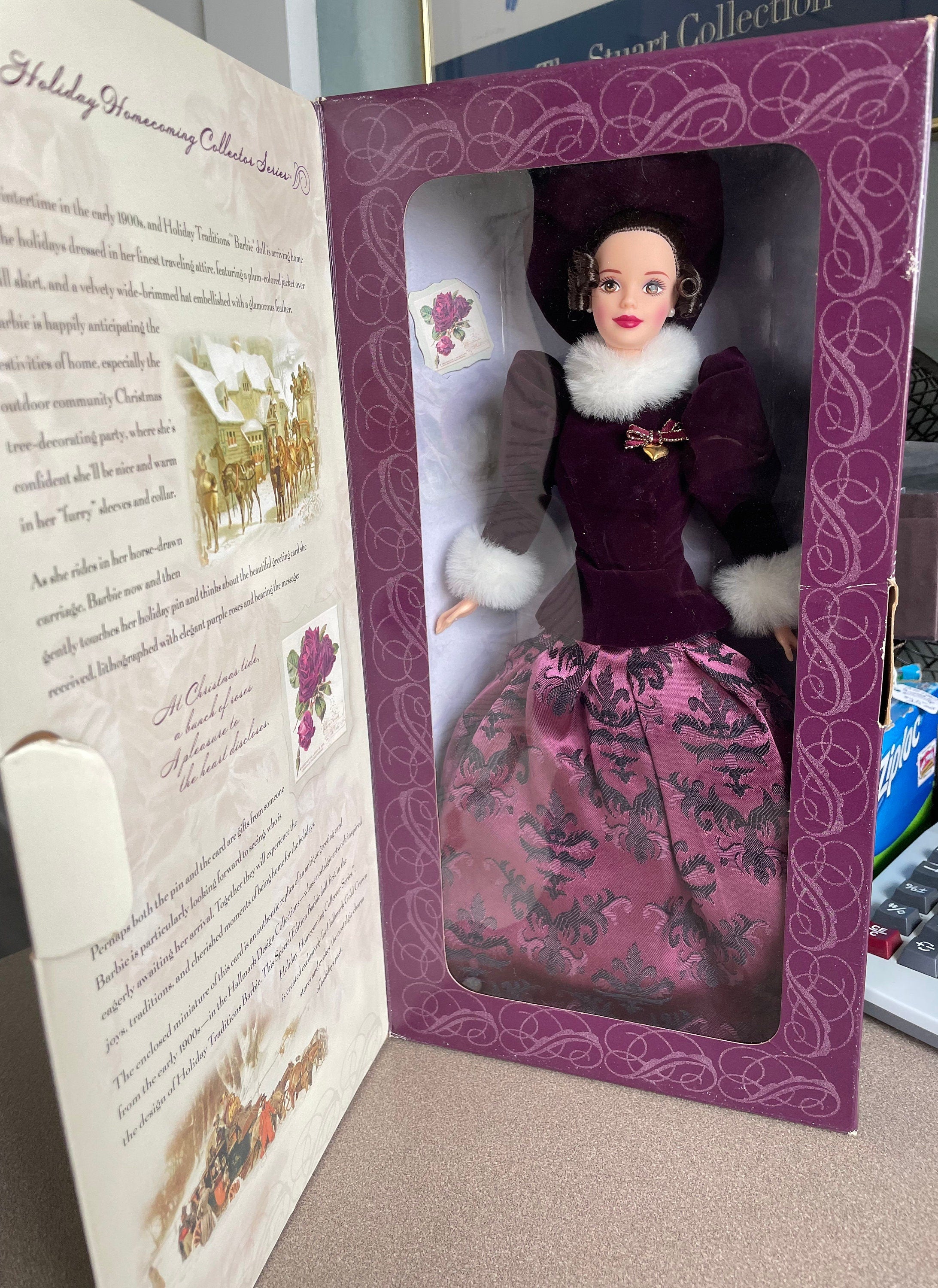 Vintage 1996 Hallmark Special Edition Holiday Traditions Barbie Doll Holiday Homecoming Collectible Series