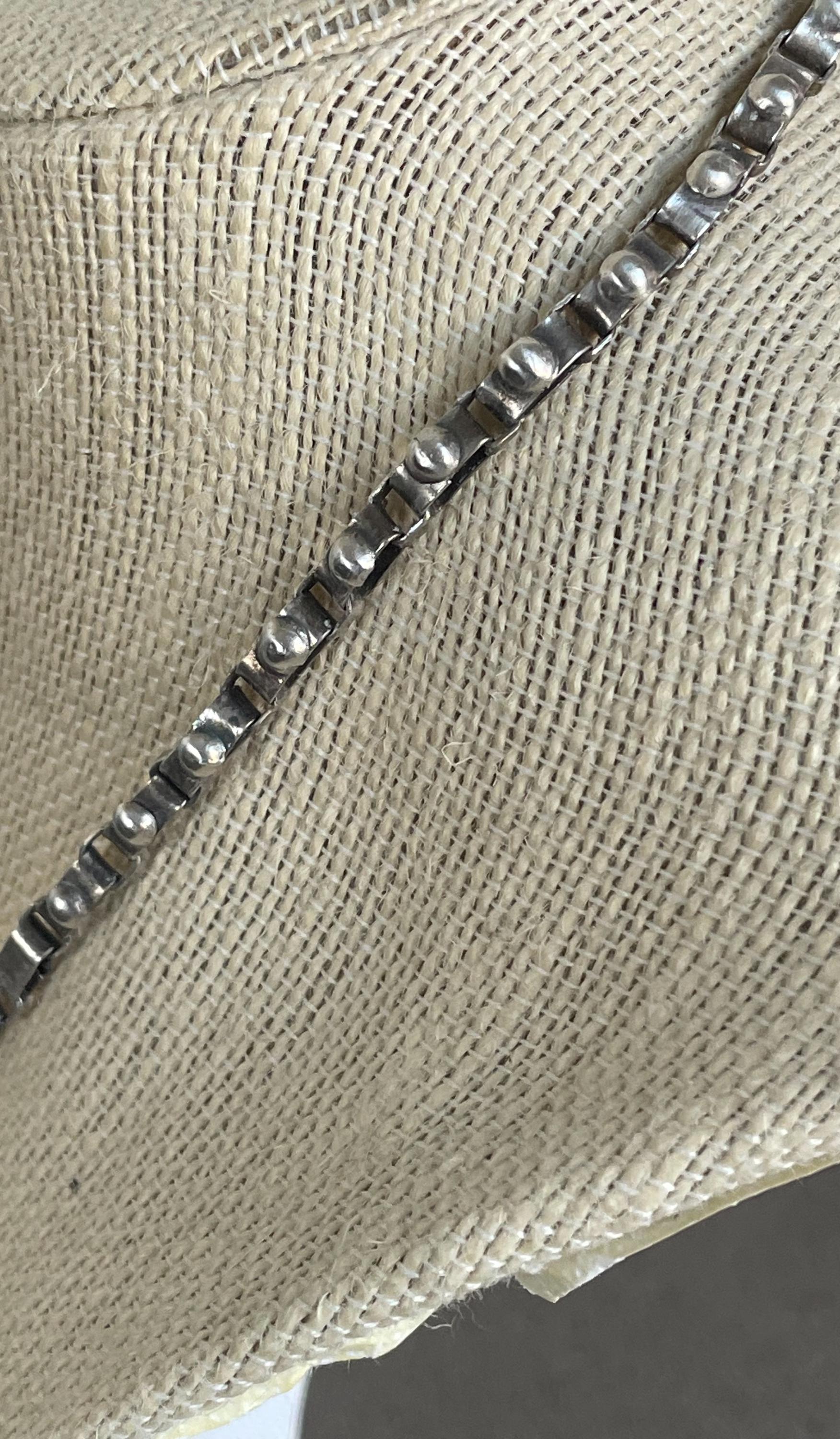 Very Ornate Amethyst Sterling Silver Choker Necklace Signed by Artist Made in India