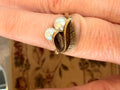 Vintage 10k Gold and Genuine Pearl Ring size 6 1/2