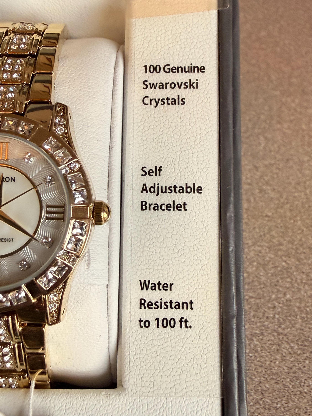 Vintage Ladies Armitron Watch with Genuine Swarovski Crystals