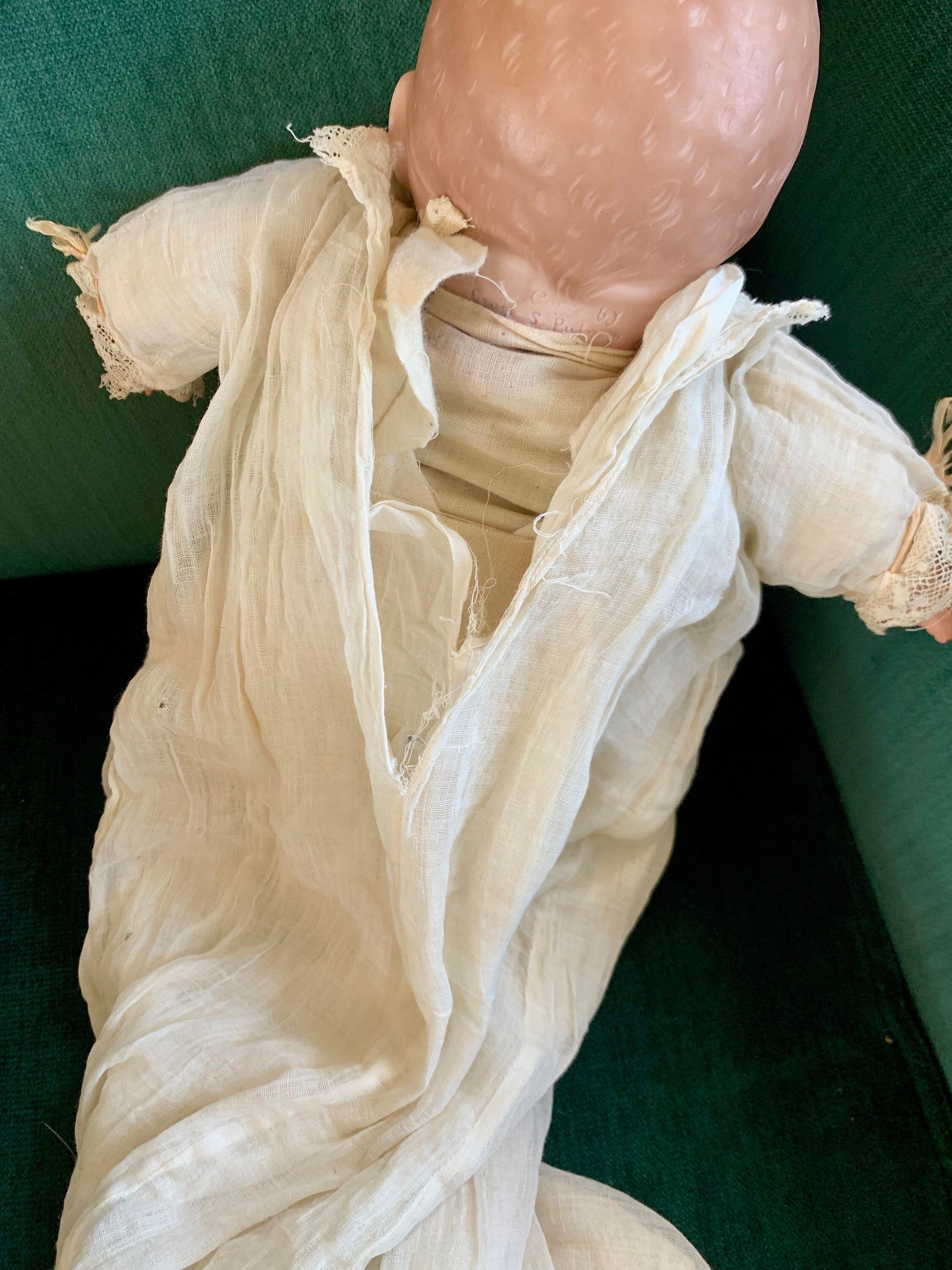 Antique 14" Original Grace Putnam Bye-Lo Baby with Frog Hands