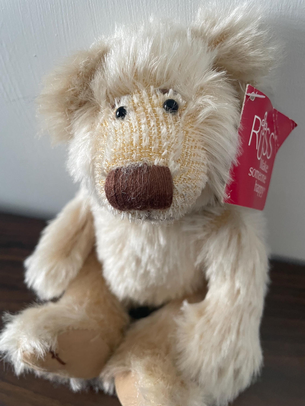 Vintage Russ Berrie Teddy Bear Desmond with Original Ear Tag