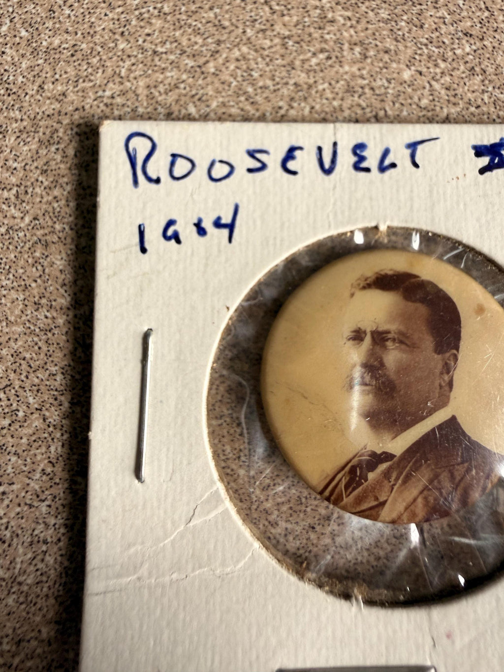 Pair of Original Teddy Roosevelt Political Campaign Button Pins 1904 Image Pictures