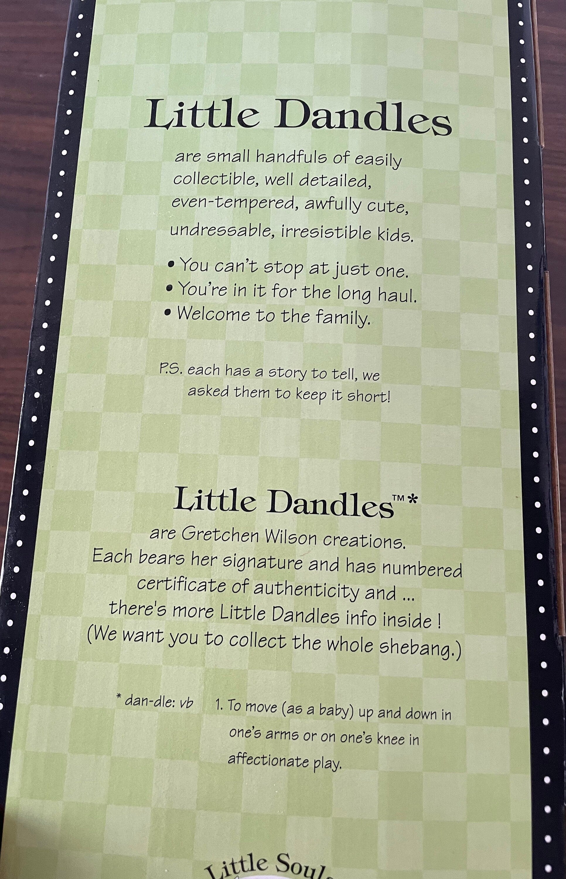 Hard to Find Gretchen Wilson Creations Little Souls Little Dandles Starla Handmade Ballerina Sock Doll