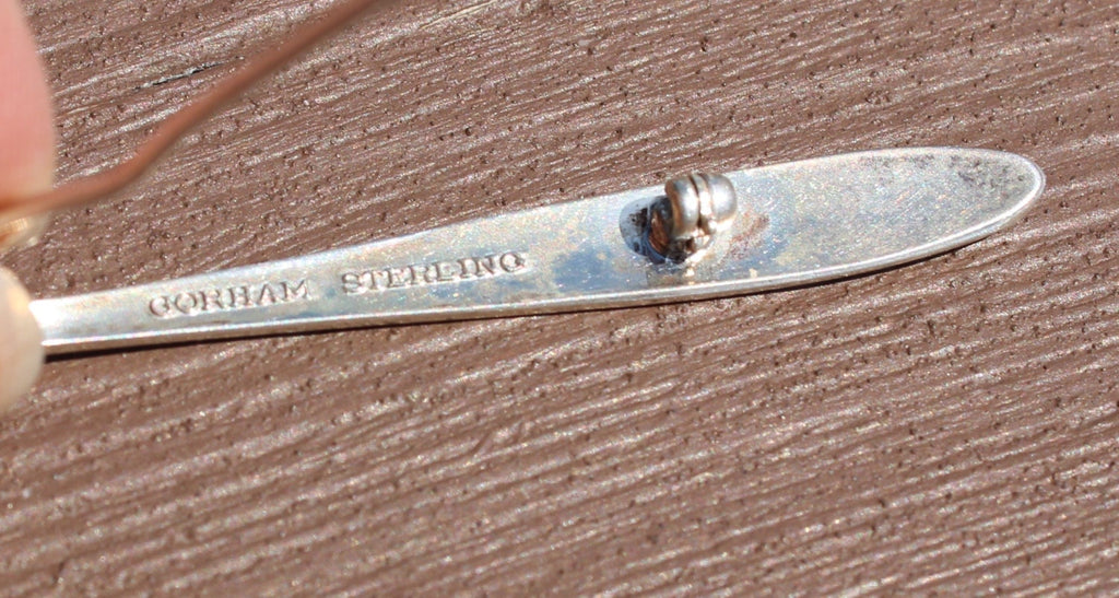 Vintage Sterling Silver Gorham Sterling Spoon Brooch Pin