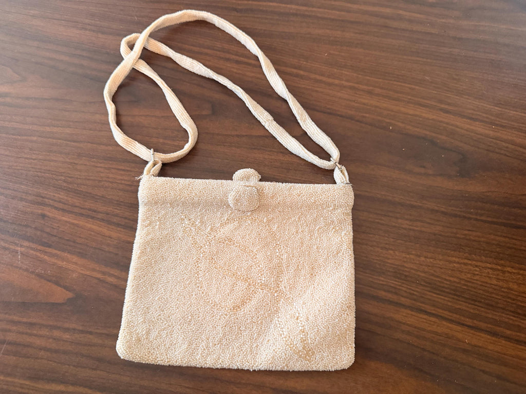 Stunning Vintage Heavy Beaded Purse Evening Bag by Walborg