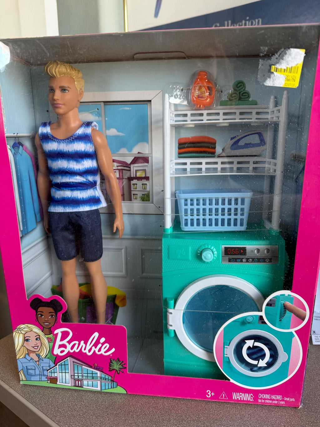 Hard To Find You can Be Anything Barbie Ken Doll Laundry Room New in the Box
