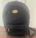 Vintage Genuine Black Vinyl Michael Kors Organizer Backpack New Old Stock
