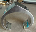 Beautiful Modernist Mid Century Sterling Silver 925 Cuff Bracelet Made in Italy M