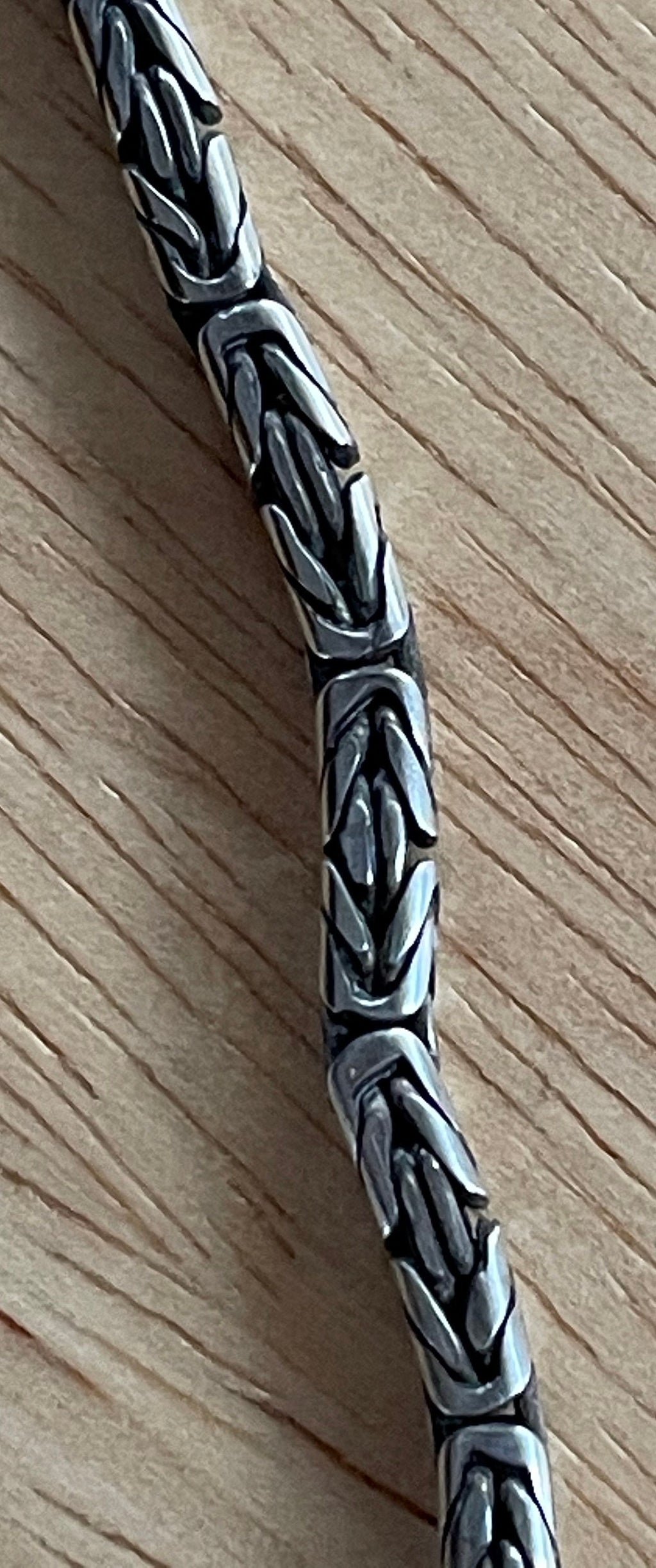 Beautiful Unique Heavy Sterling Silver Chain Necklace