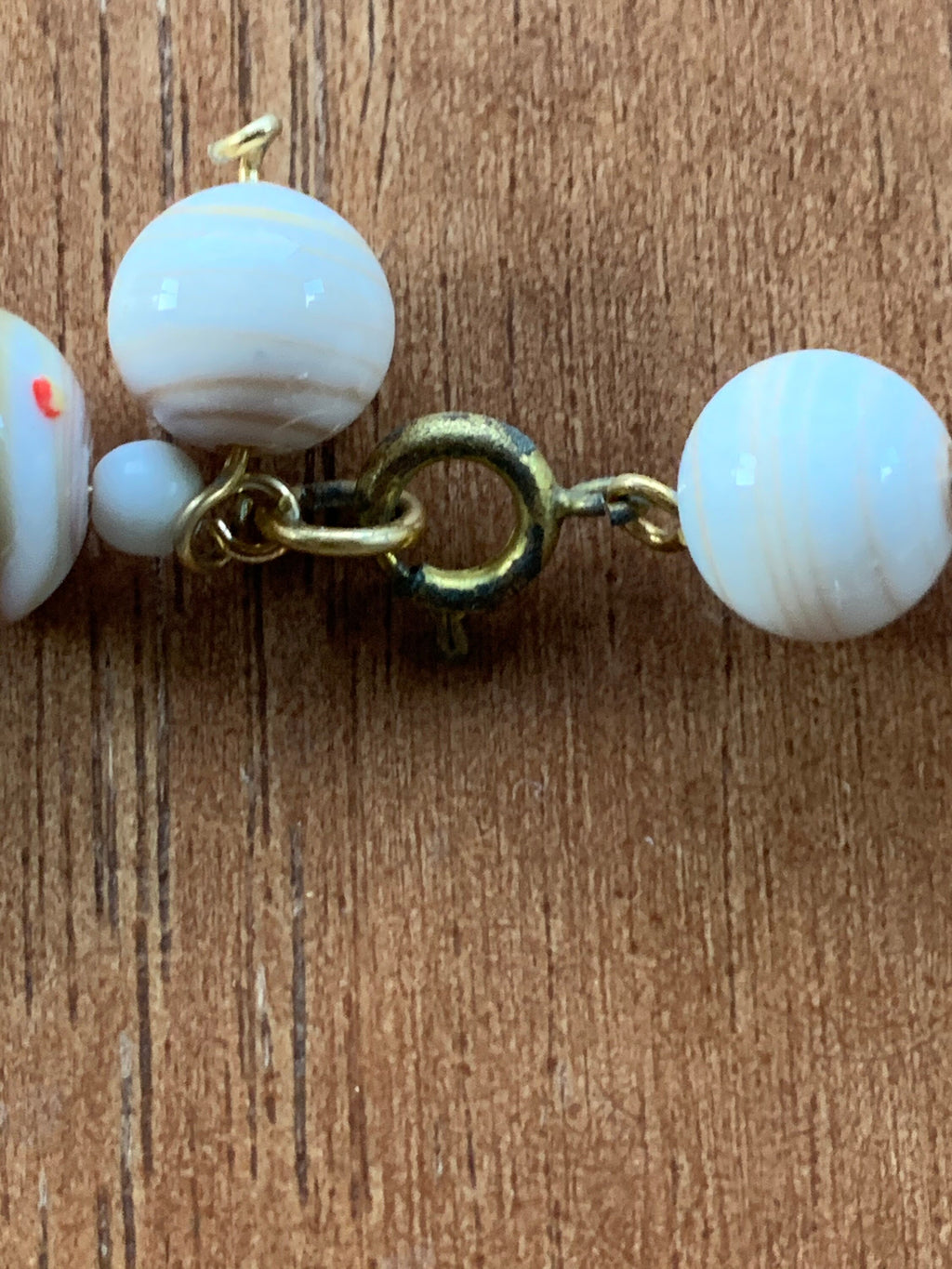 Beautiful White Murano Milifiori Glass Beads Wedding Cake Choker Necklace