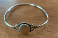 Edwardian Antique Sterling Silver Monogram Initial Bracelet
