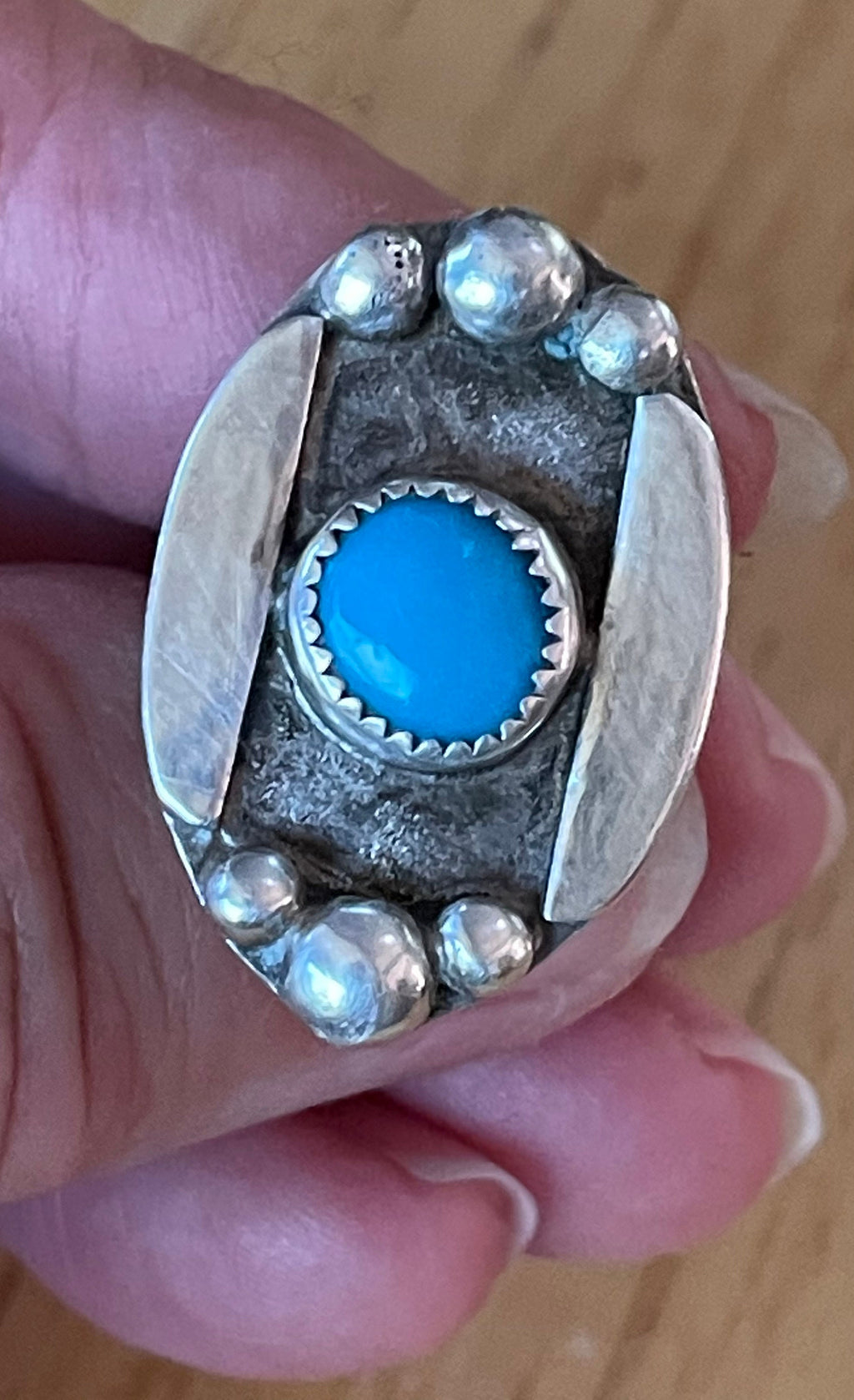Beautiful Native American Turquoise Ring Size 5