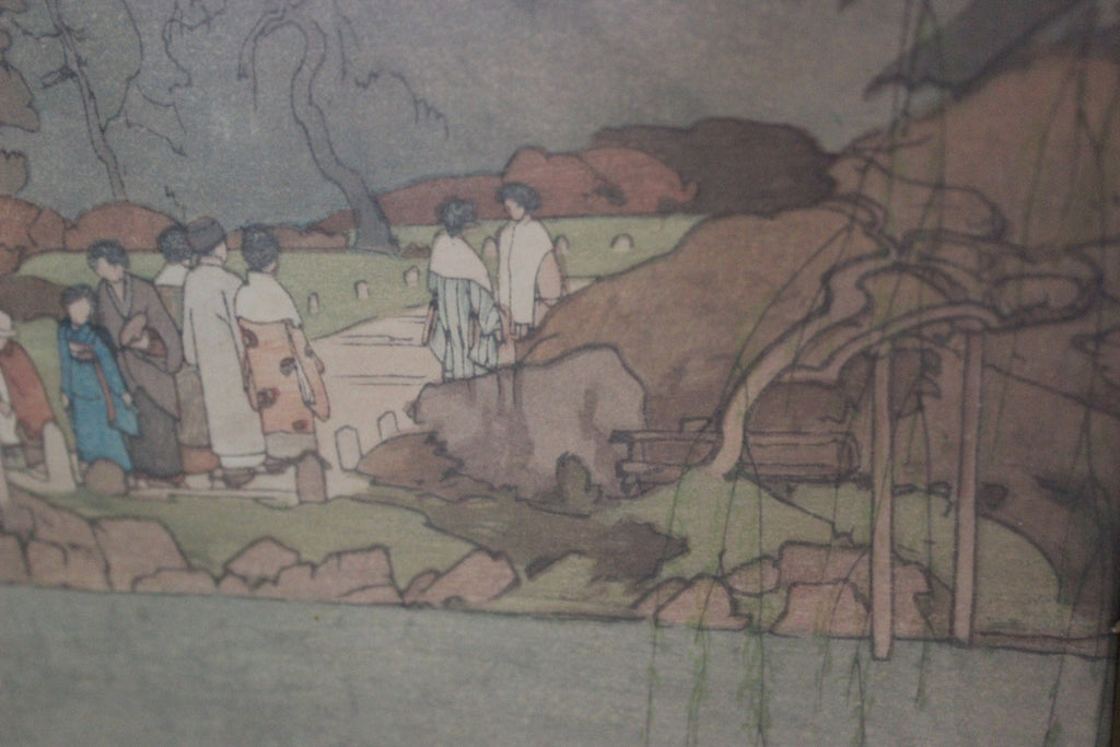 Rare Find Yoshida, Hiroshi (1876-1950) Maruyama Park in Kyoto Picture Japanese Artwork