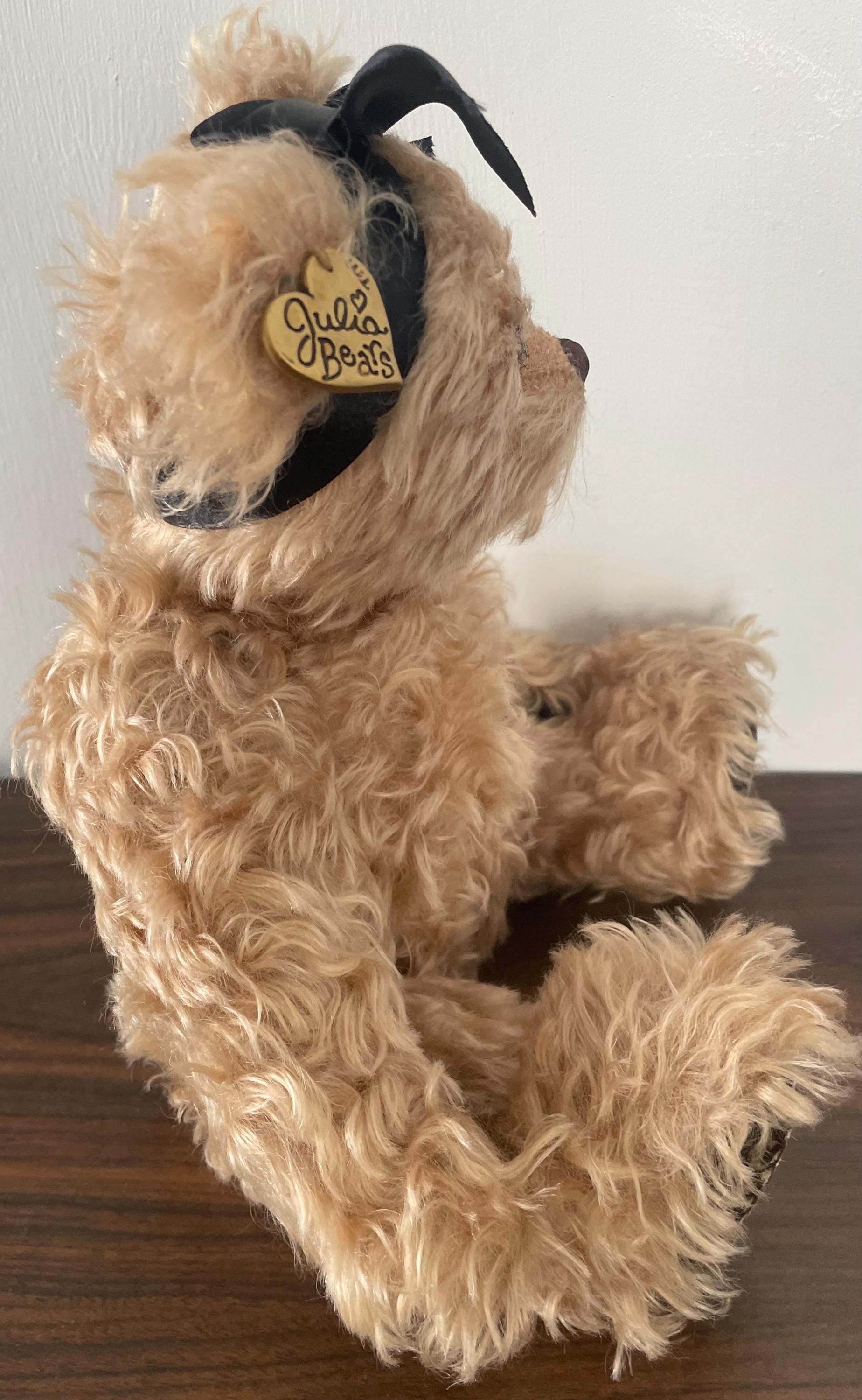 Long Golden Mohair Teddy Bear "Emma Claire" Exclusively Yours Julia Rueger