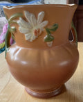 Vintage Weller Pottery G5 Daisy Flower Double Handled Vase