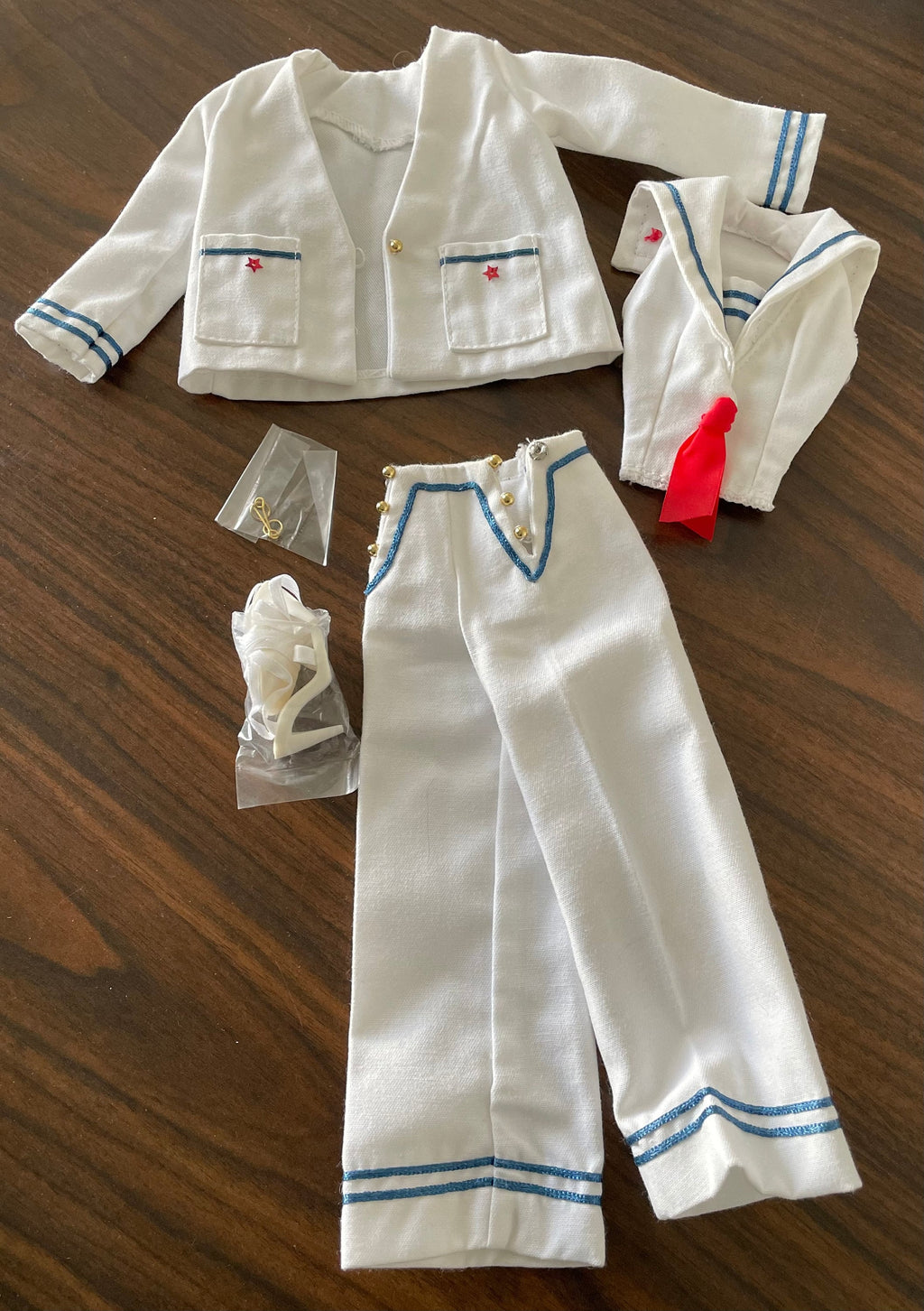 Ashton Drake Gene Doll "Sea Spree"  Sailor Outfit with Shoes and Earrings