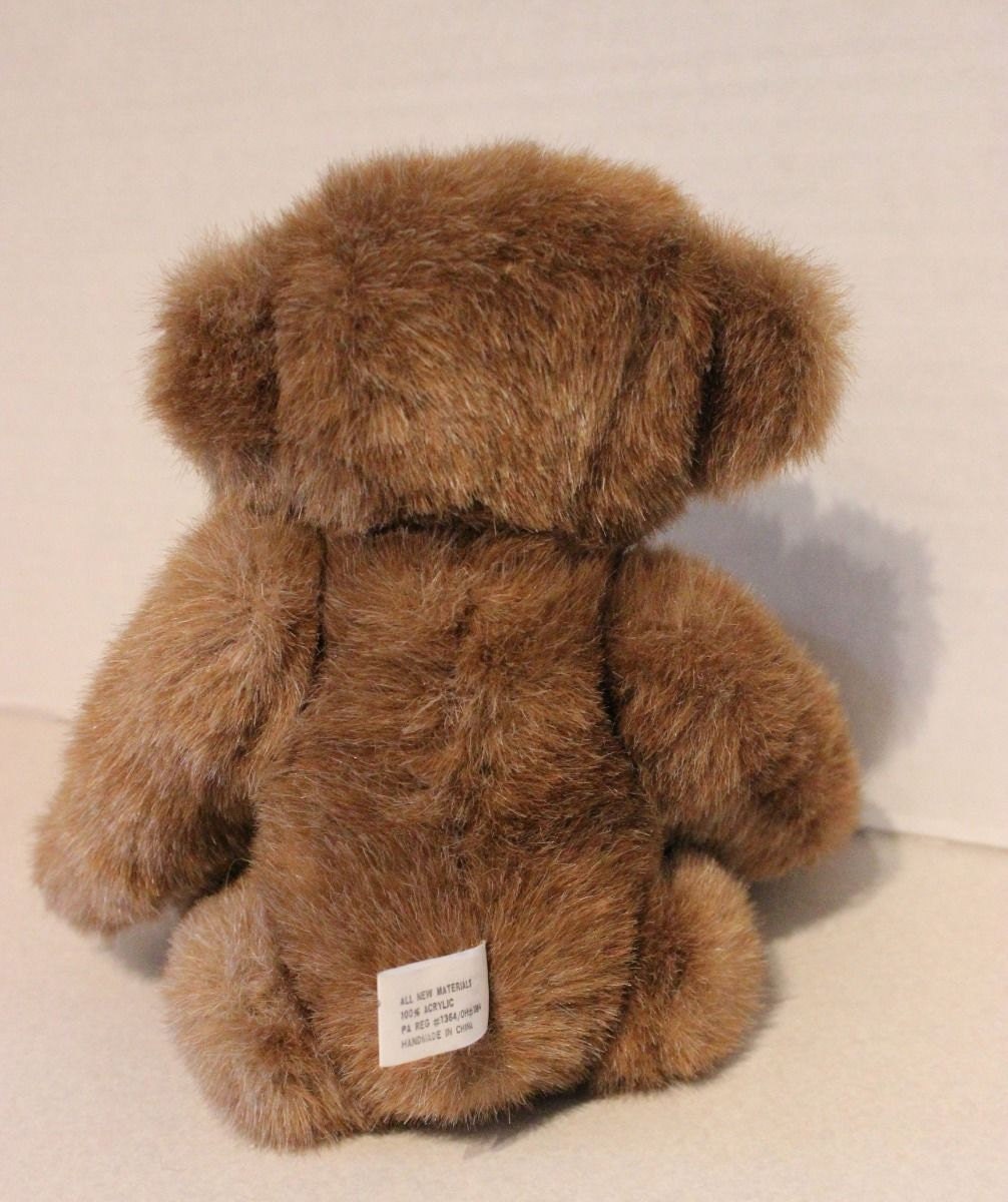 Cute Boyds 11" Brown Bear with White Tag 1990 Old Face