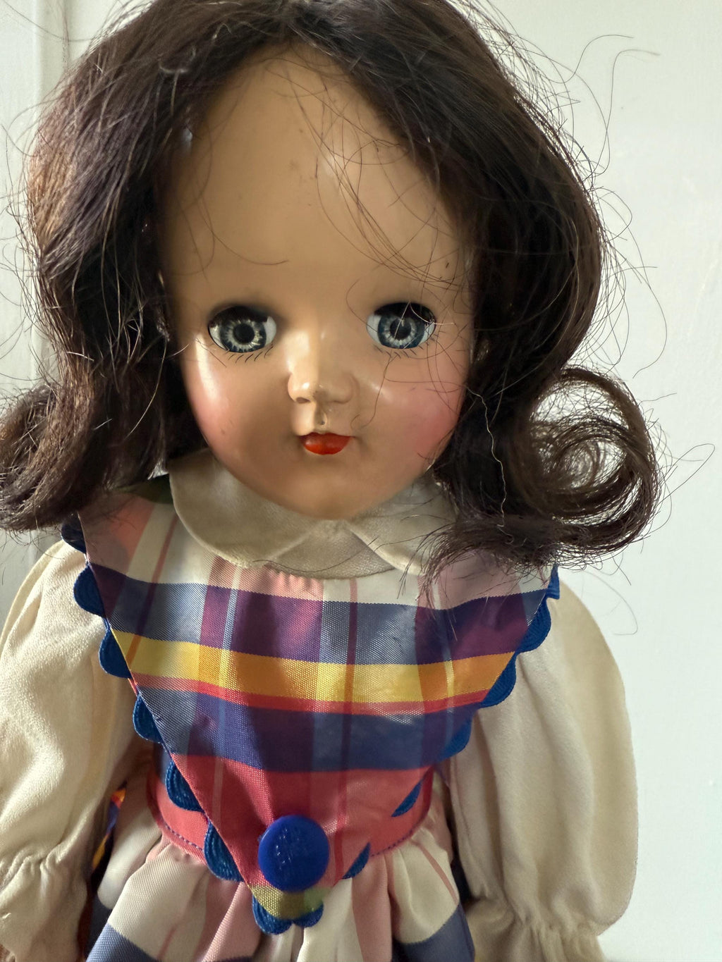Estate Find Beautiful Vintage Ideal Toni P-91 15" Brunette with Handmade Dress