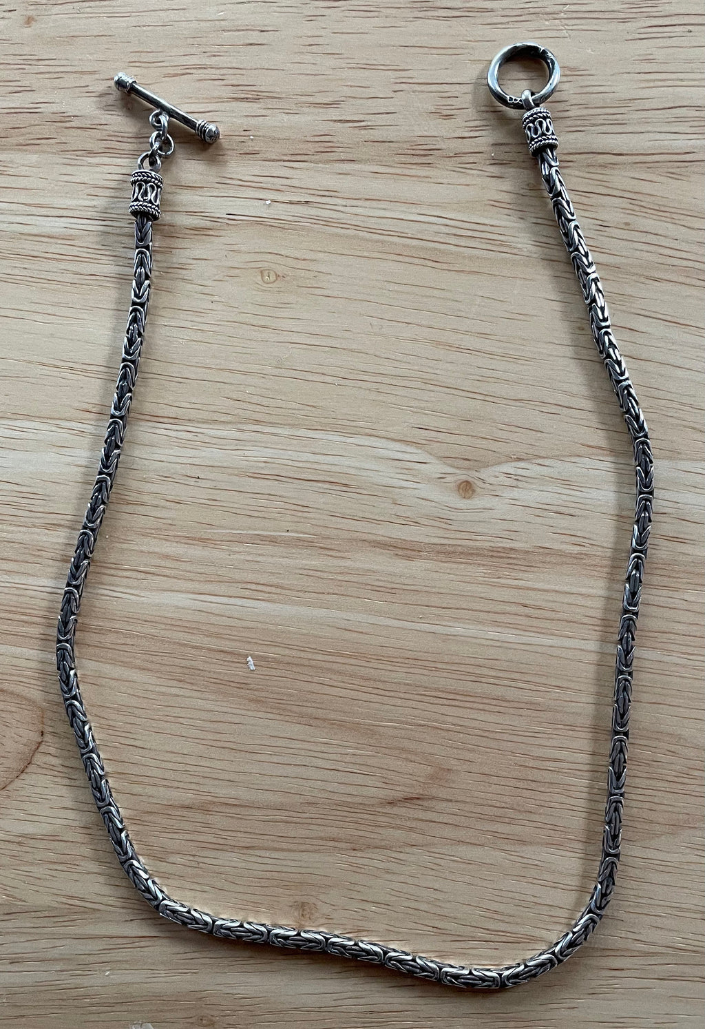 Beautiful Unique Heavy Sterling Silver Chain Necklace