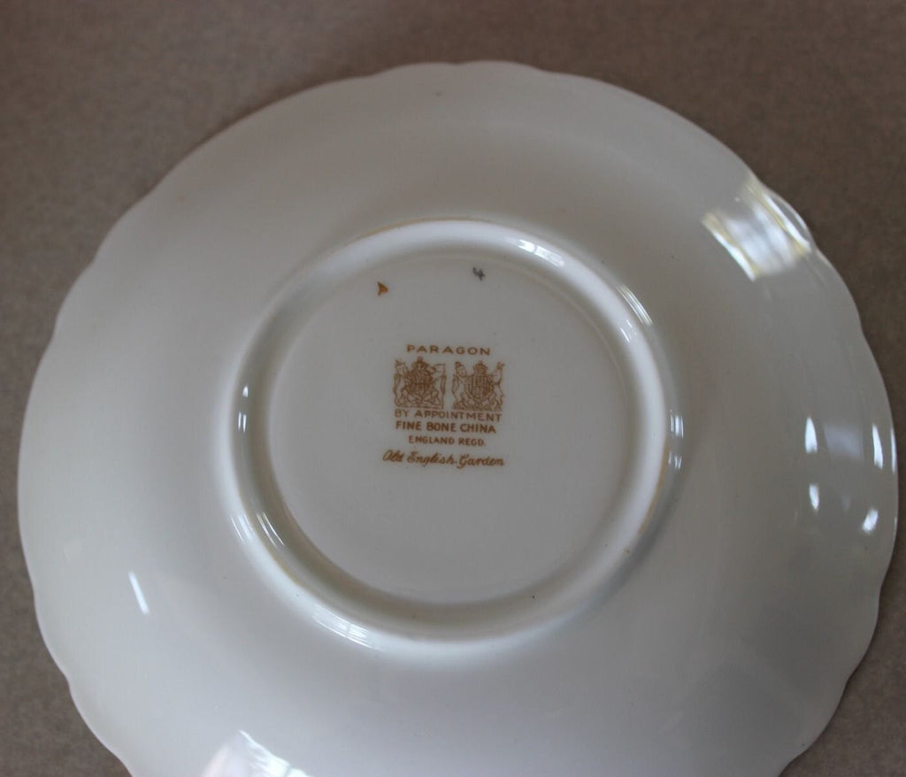 Stunning Paragon Tea Cup and Saucer Floral Garden w Roses