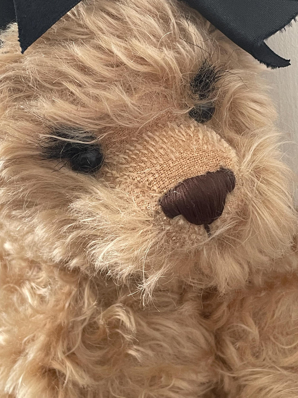 Long Golden Mohair Teddy Bear "Emma Claire" Exclusively Yours Julia Rueger