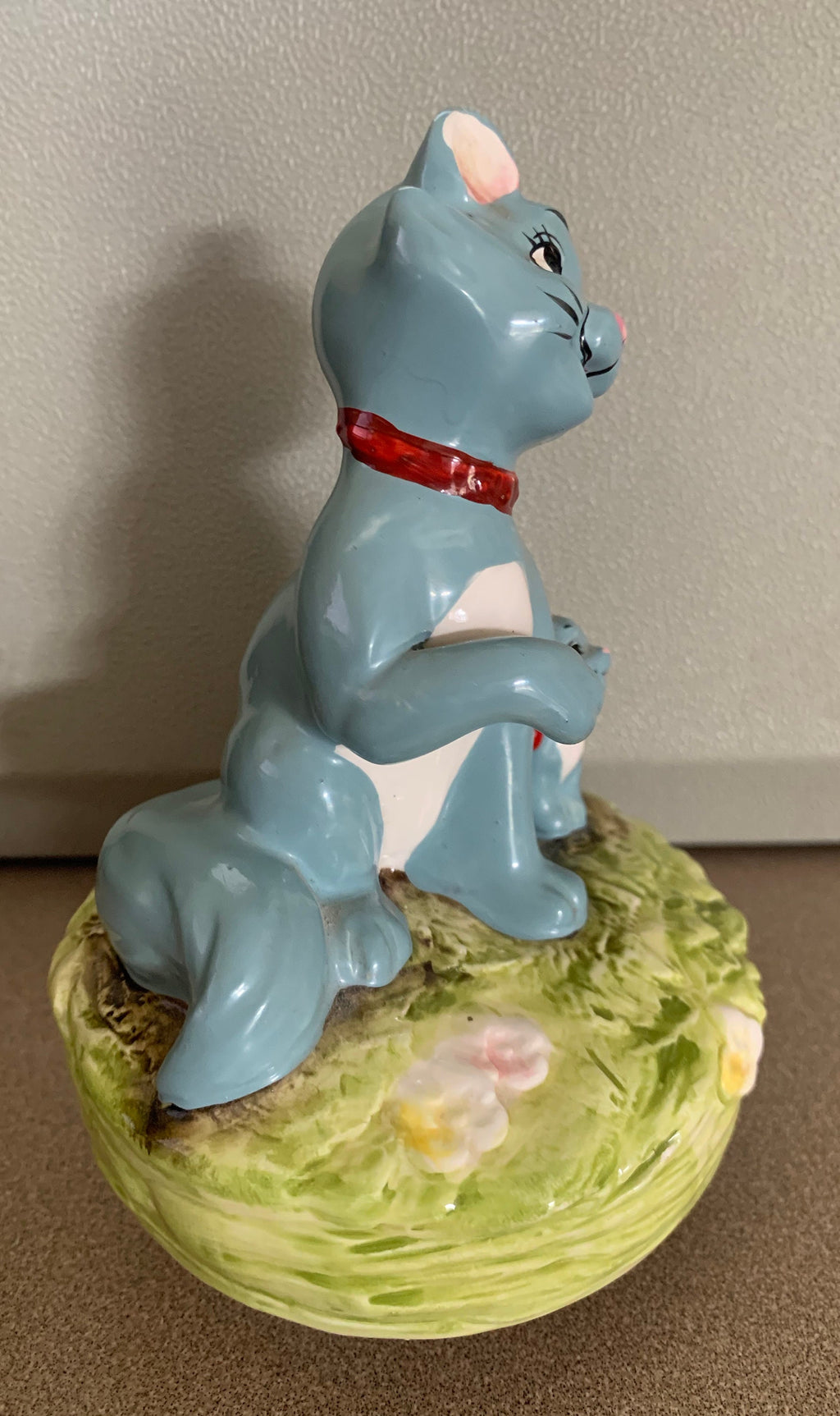 Rare Schmid Aristocats Music Box Walt Disney Duchess And Marie