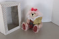 MIB 12" Hermann Pink Mohair Ursula's Birthday Bear Limited Edition w COA Germany