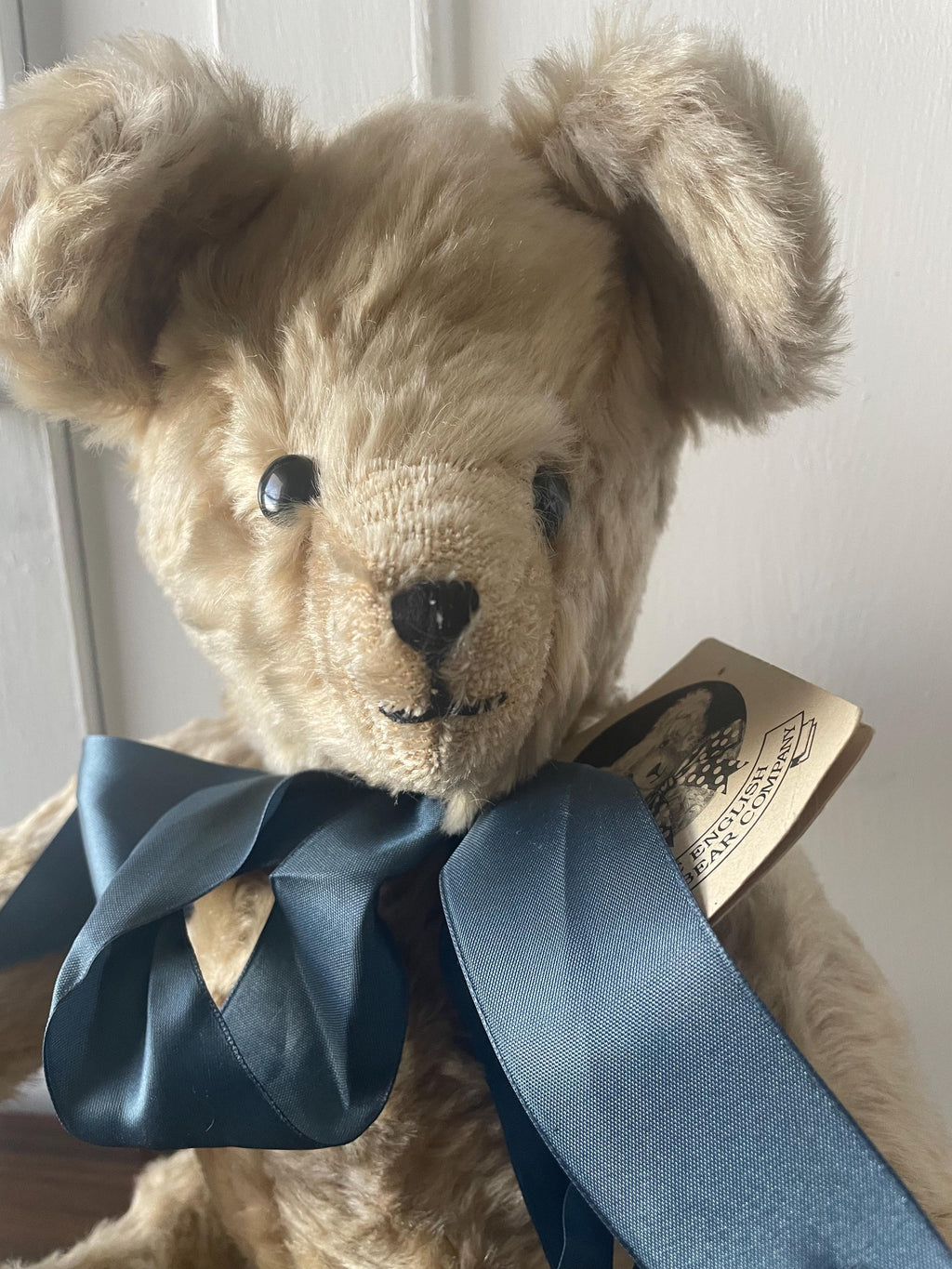 Vintage Blonde Mohair Teddy Bear Handmade in England The English Teddy Bear Company