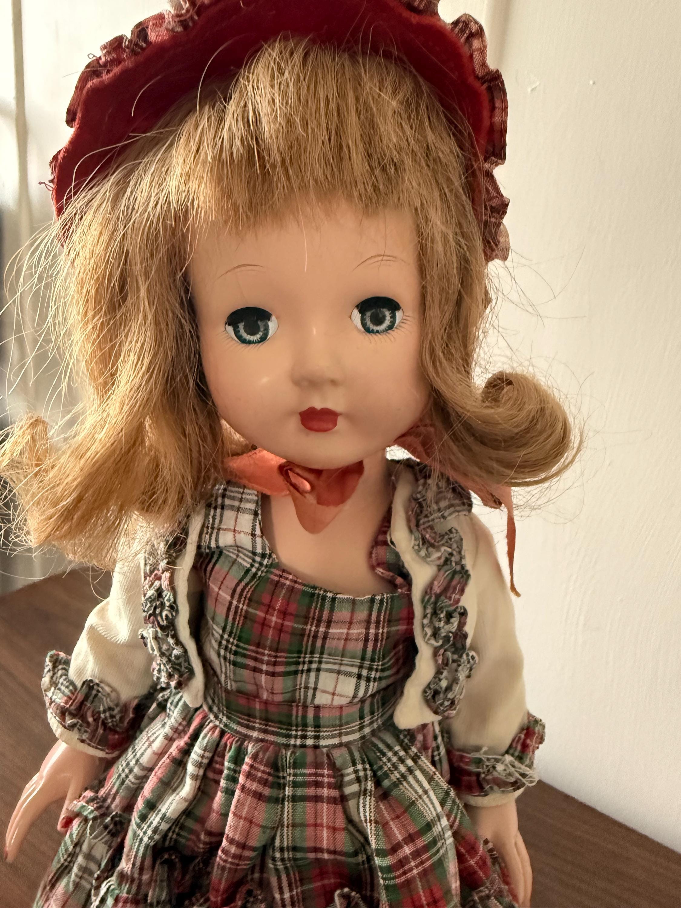 Estate Find Beautiful Vintage Effanbee Honey 15" Blonde Original Dress