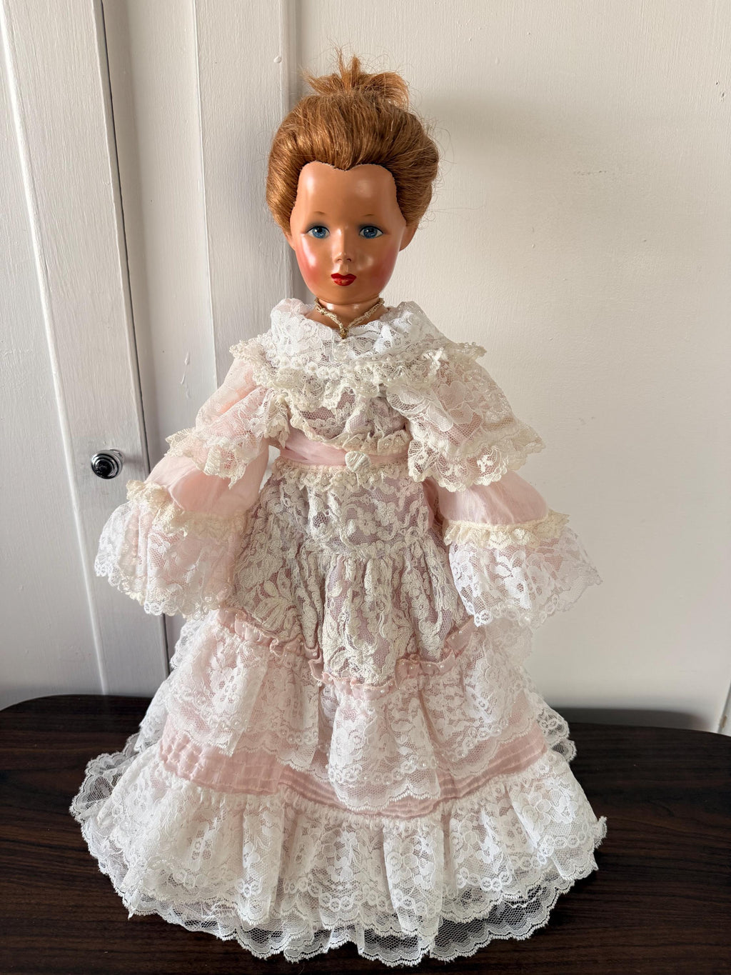 Estate Find Rare 1940's Composition Doll Monica Of Hollywood 20" Hand Painted Face