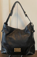 Vintage Genuine Black Leather Michael Kors Purse Shoulder Bag Top Handle