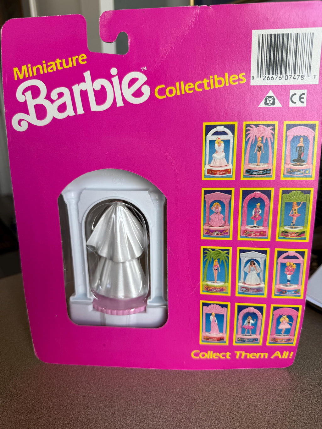Vintage 1989 Collector Edition Miniature Wedding Party Barbie Collectibles with Revolving Bases