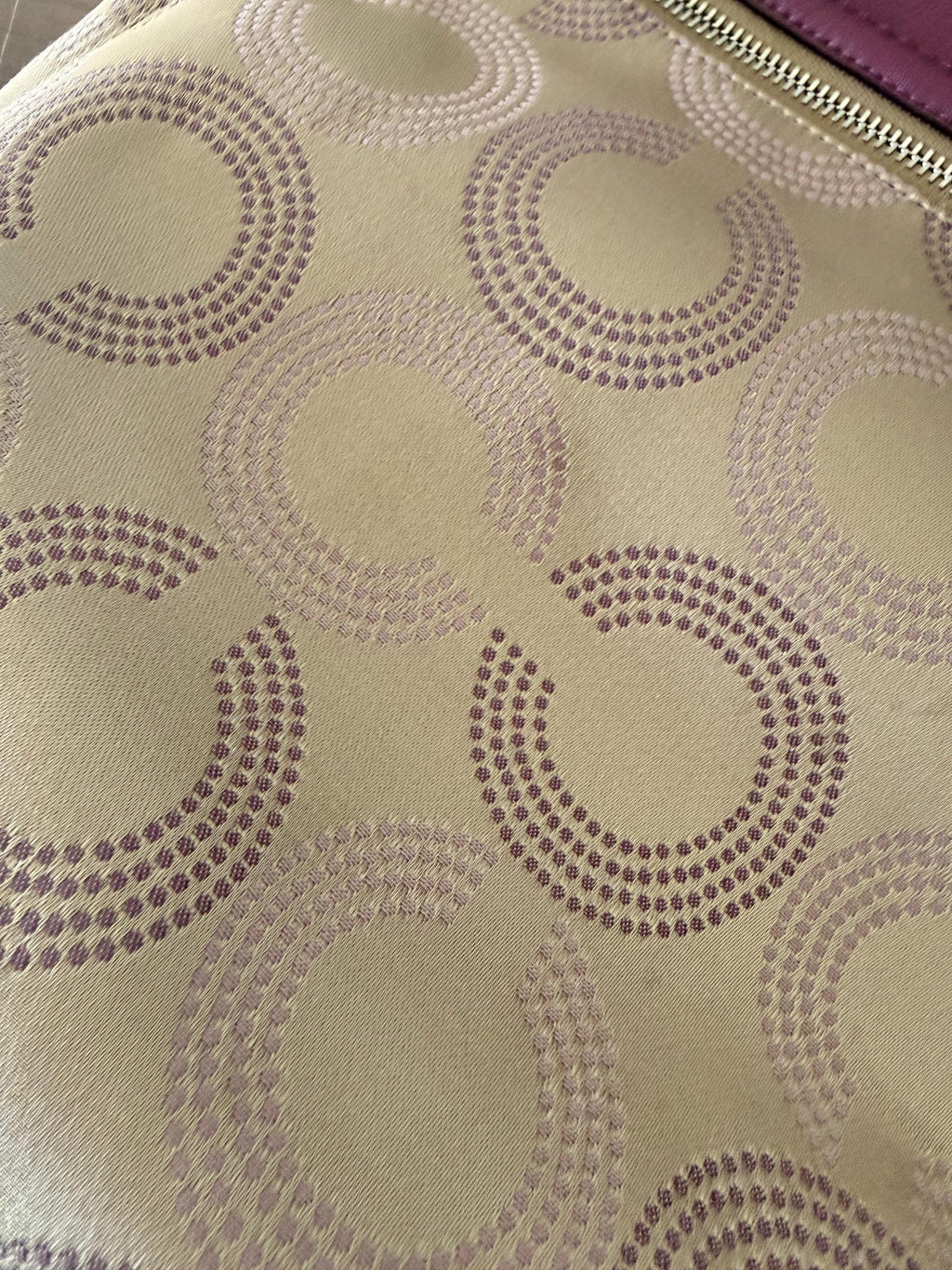 Vintage Coach Ashley Dotted F1260-20088 Purse in Purple