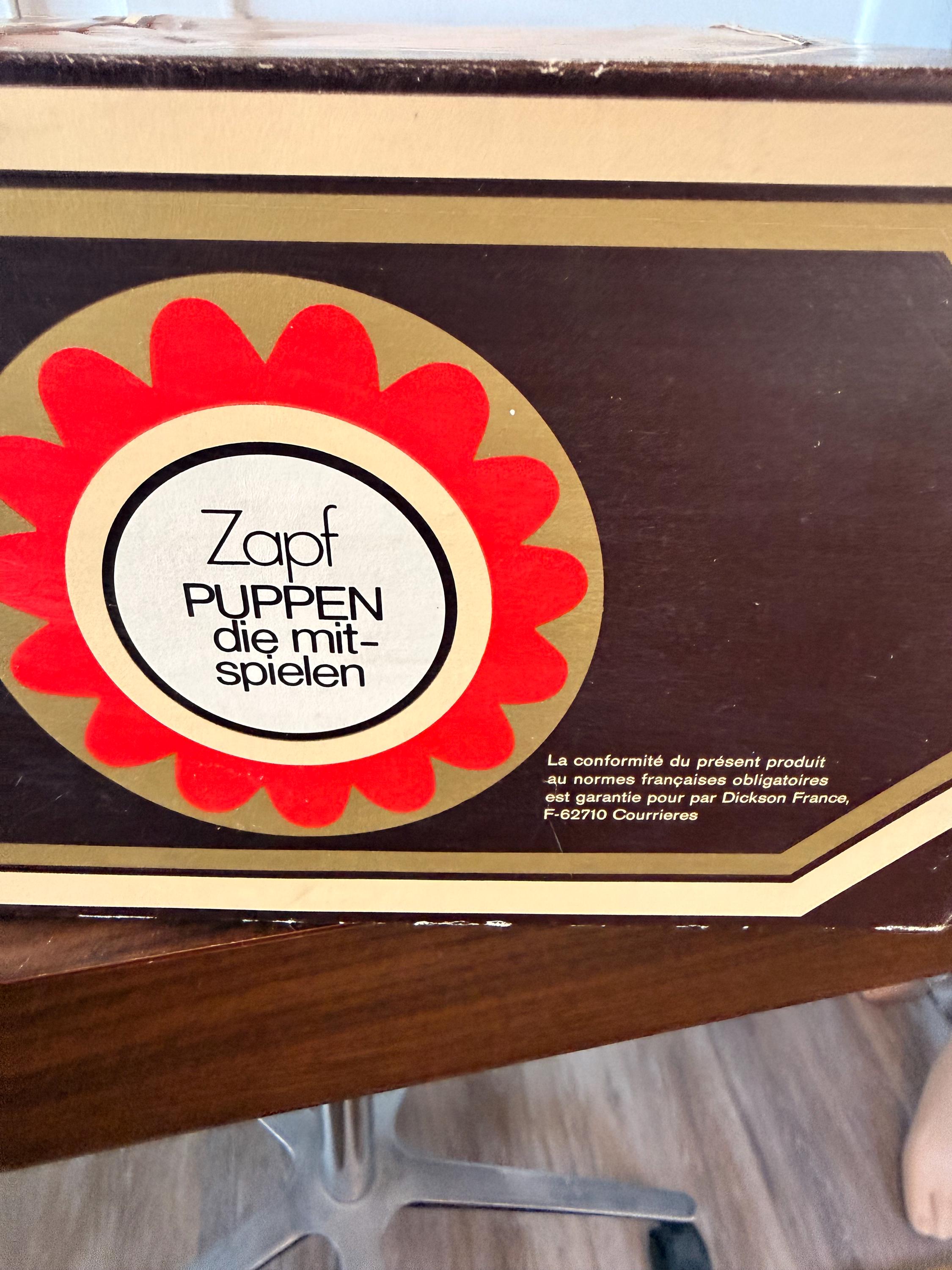 Estate Find Vintage 1970's Zapf Creation 18" Baby Doll "Little Cloud" in Box