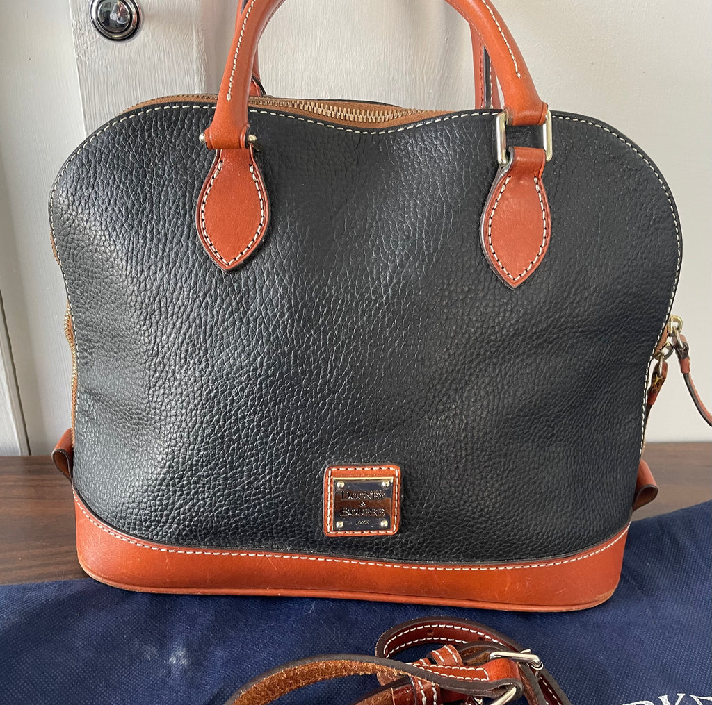 Vintage Genuine Leather Dooney and Bourke Purse Shoulder Bag Crossbody Duck Dust Cover