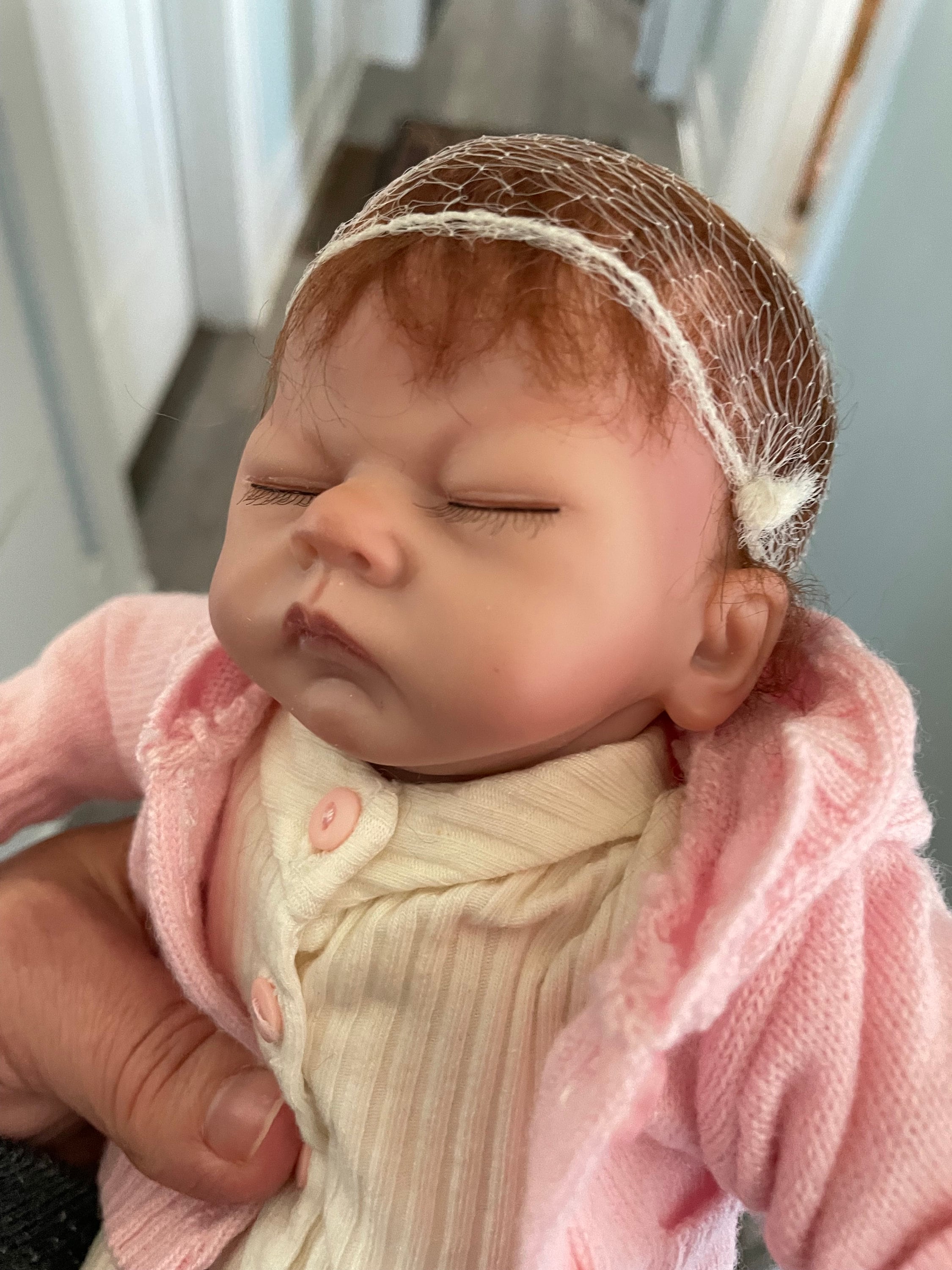 Vintage Ashton Drake Real Touch Baby Doll Tiny Miracle Emmy Vinyl Doll with Eyelashes w COA