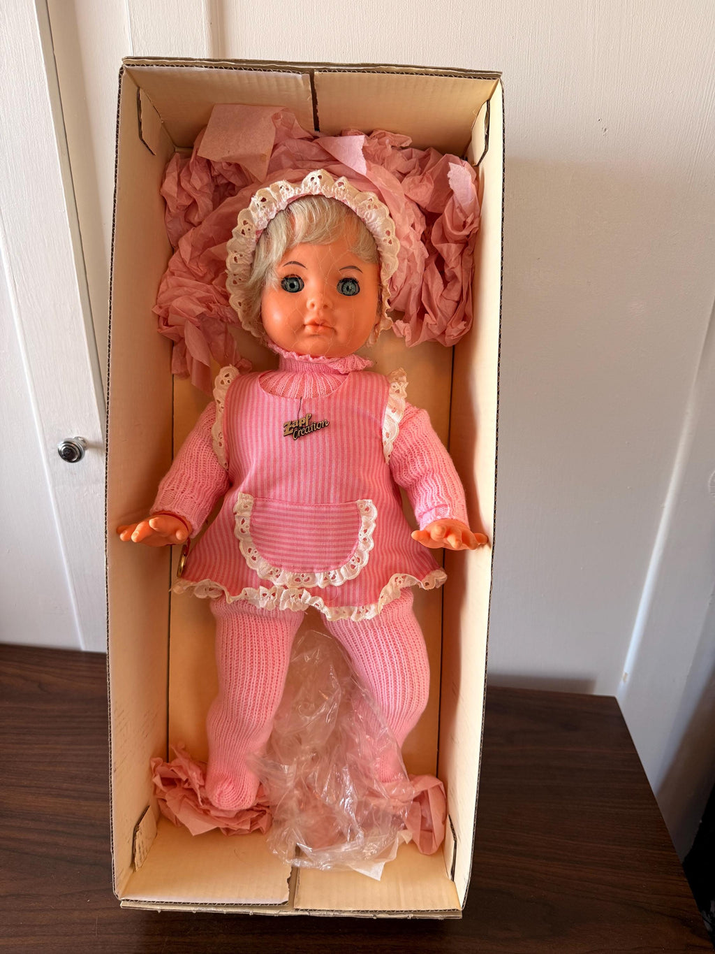 Estate Find Vintage 1970's Zapf Creation 18" Baby Doll "Little Cloud" in Box
