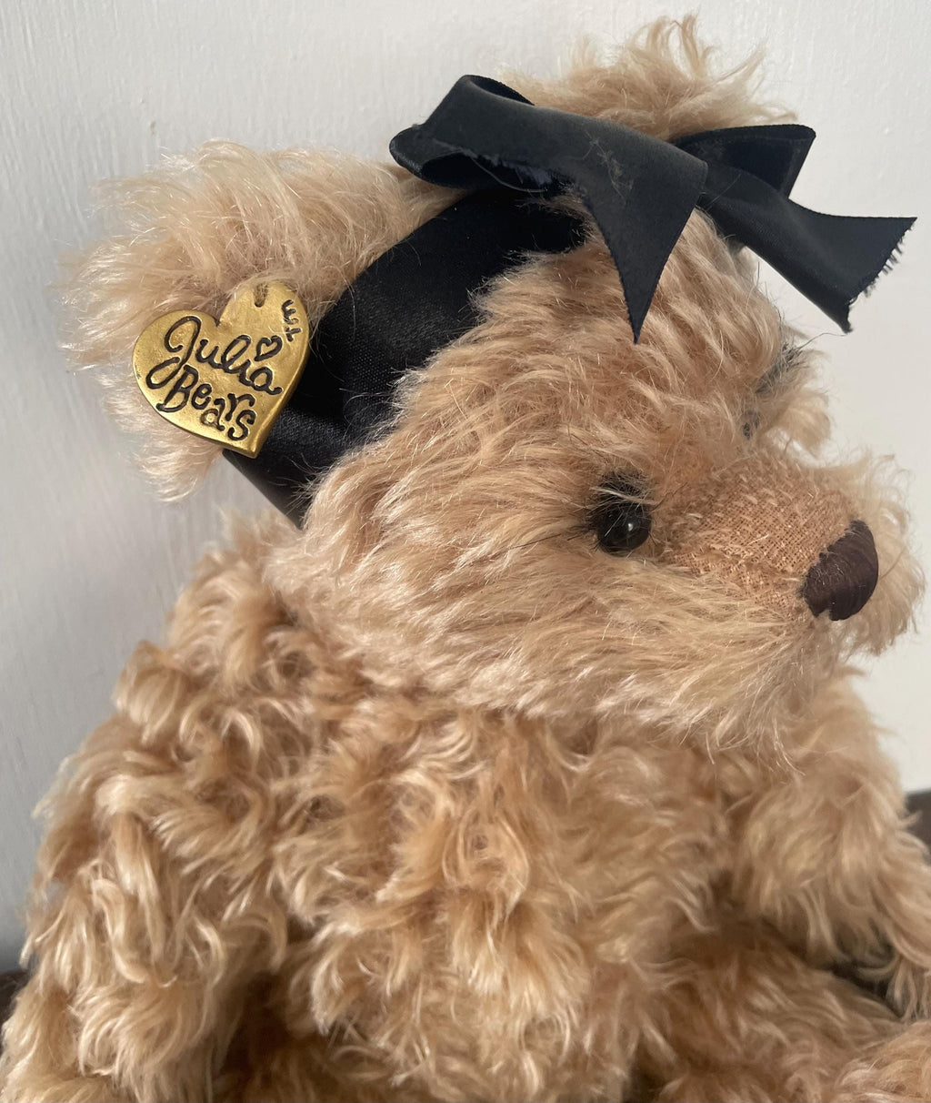 Long Golden Mohair Teddy Bear "Emma Claire" Exclusively Yours Julia Rueger