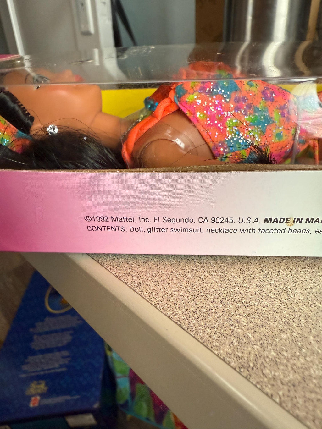 Vintage 1992 Mattel Glitter Beach Barbie Doll New in Box Kira