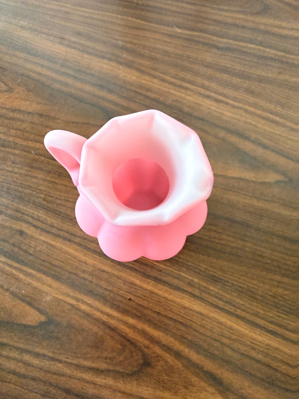 Vintage Fenton Rose Pink Satin Glass Creamer Pitcher  5 1/2"
