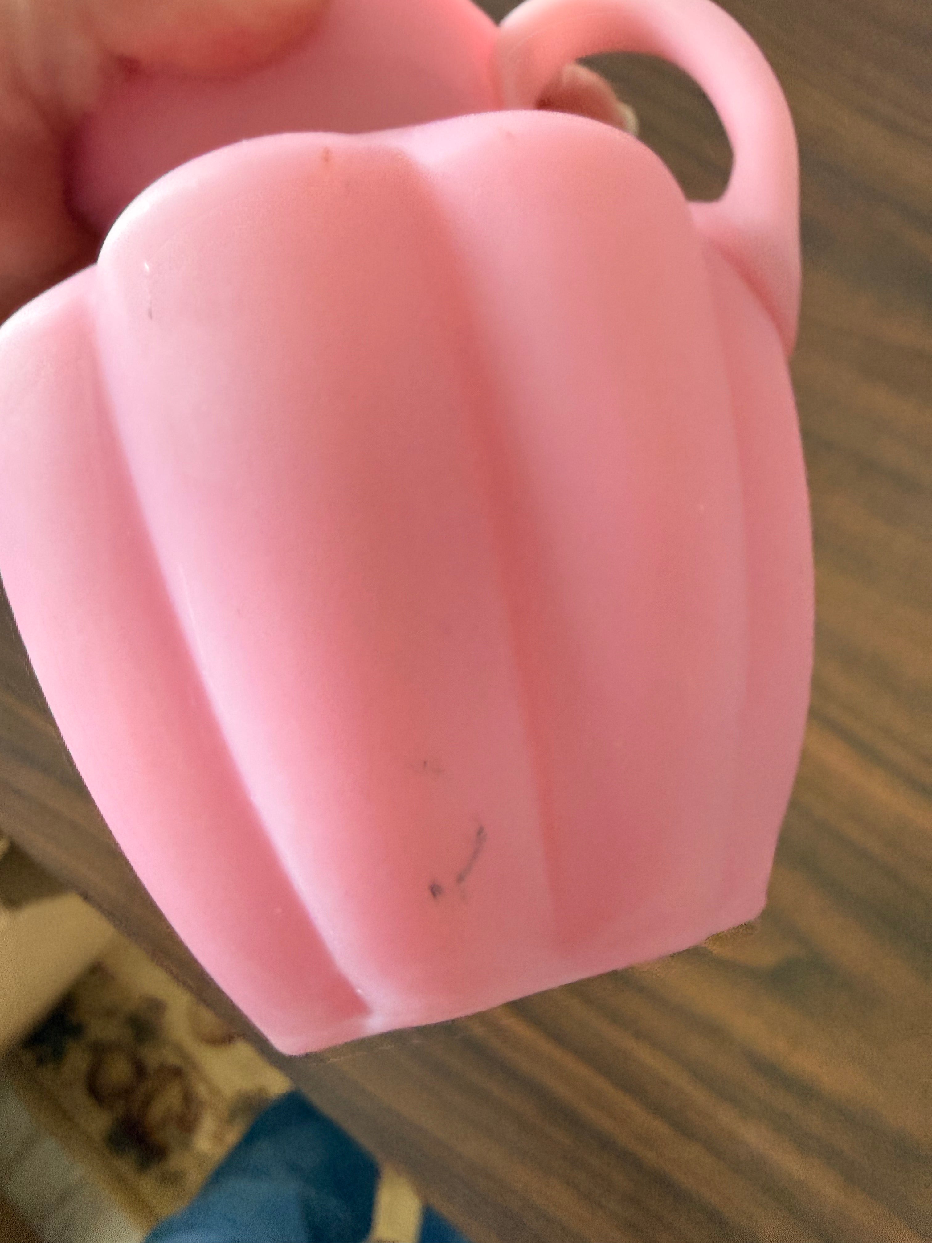 Vintage Fenton Rose Pink Satin Glass Creamer Pitcher  5 1/2"