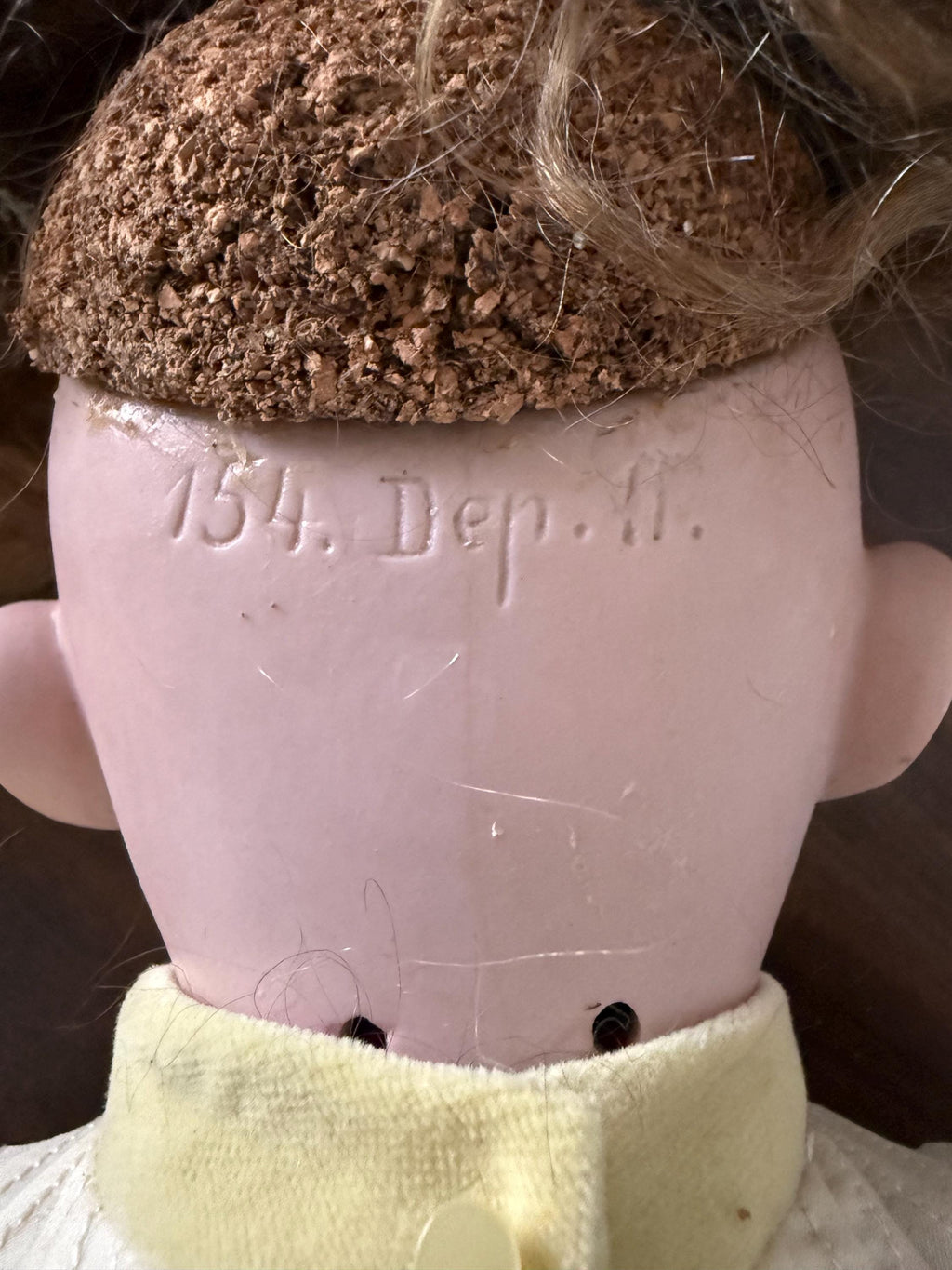 Antique 25" German Kestner 154 DEP Doll with Antique Handmade Embellished Dress Sleep Eyes Open Mouth
