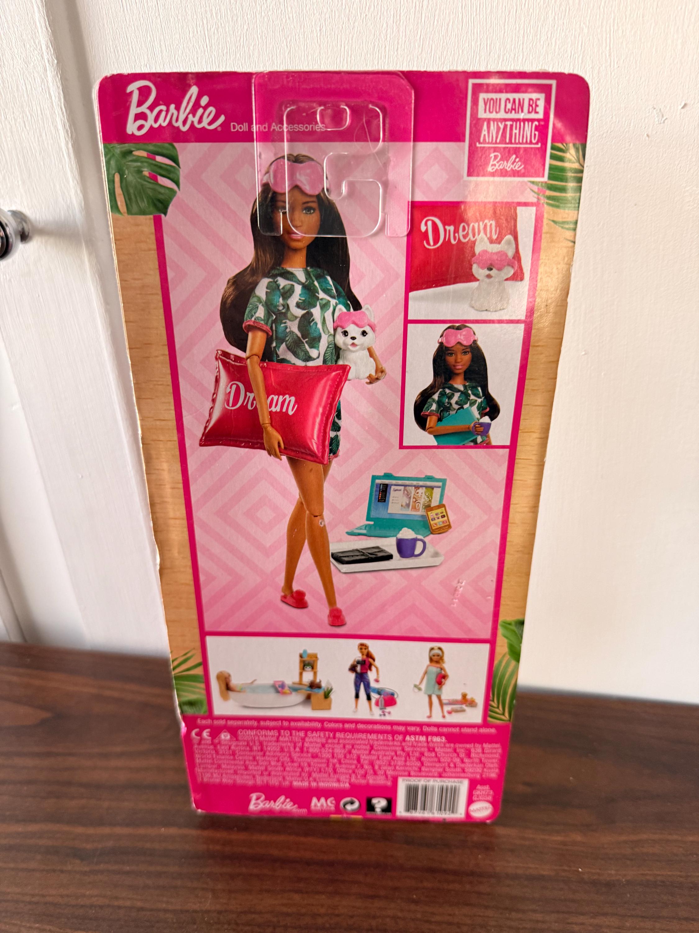 NIB Mattel Barbie Doll Relaxation You Can Be Anything "Dream"